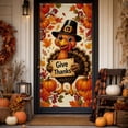thumbnail image 6 of Thanksgiving Door Decor Turkey Hanging Cover Front Door Porch Decoration Fall Holiday Party Entryway Home Seasonal Decoration, 6 of 6