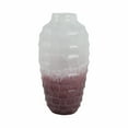 thumbnail image 6 of Modern Textured Glass Vase - Ombre Home Decor Accent for Living Room, Bedroom & Office - 16" Pink, 6 of 10