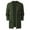 Army Green Tops for Men, variant on IYTR Men's Long Sleeve Solid Color Open Front Ribbed Knitted Cardigan Sweater with Pockets