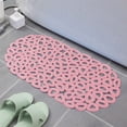 thumbnail image 4 of Up to 50% off Kbndieu Bath Tub and Shower Mat, Non Slip Bath Mat with Drain Holes and Suction Cups for Bathroom Stall and Tub Floor, Bathroom Essentials (Pink), 4 of 6
