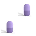 thumbnail image 4 of Vogacara Molde para cubitos de hielo facial Masajeador facial Molde para glaseado reutilizable lavable Púrpura Violeta 2piezas, 4 of 6
