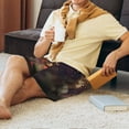 thumbnail image 5 of Balery Butterfly Sitting on a Flower Men's Cotton Knit Pajama Shorts Waistband & Pockets,Short Pajama Pants-X-Large, 5 of 8