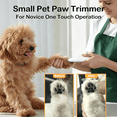 thumbnail image 3 of EXLEAF Dog Paw Trimmer for Grooming,Cordless Electric Small Pet Grooming Clippers Hair Trimmer for Dogs Cats,Low Noise for Trimming Pet'S Hair Around Paws,Eyes,Ears,Face,Rump, 3 of 8