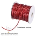 thumbnail image 3 of Unique Bargains Beading Thread Bracelet Weave Bead Craft Cord 3mm 39M/Roll (42-Yards) Decorative String, Wine Red, 3 of 7