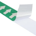 thumbnail image 4 of Uxcell Flow Arrow Tape, Polyethylene Pipe Marking Sticker, 2 inch x 33 ft, Green/White, 4 of 5