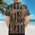 thumbnail image 6 of High Quality Hawaiian Shirts for Men Short Sleeve Aloha Beach Shirt Floral Summer Casual Button Down Shirts Blouses H34WD9, 6 of 7