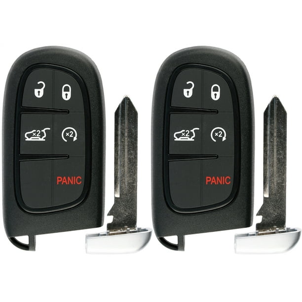 2 PACK KeylessOption Keyless Entry Remote Start Smart Car Key Fob Alarm
