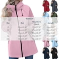 thumbnail image 3 of zejinsd Long Coat for Women Warm Windproof Autumn Winter Outerwear Stylish Stand Collar Hooded Jacket Solid Color Relaxed Fit Mid-Length Coat, 3 of 8