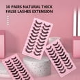 thumbnail image 4 of ACDANC 10 Pairs Reusable Self Adhesive Eyelashes No Glue or Eyeliner Needed Natural Thick False Lashes Extension, 4 of 4
