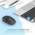 thumbnail image 3 of Bluetooth Mouse, Jelly Comb Slim Dual Mode 2.4GHz Wireless Mouse for Laptop, MacBook, PC, 3 of 9