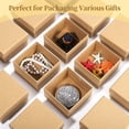 thumbnail image 3 of 24 cajas de papel maché, cajas de regalo pequeñas cuadradas con tapas, cajas vacías de cartón kraft de 3,9 pulgadas para joyería, contenedores de papel sin terminar para pintura y manualidades, 3 of 6