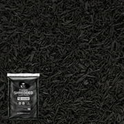 GroundSmart Black Shredded Rubber Mulch, 75 Cu Ft
