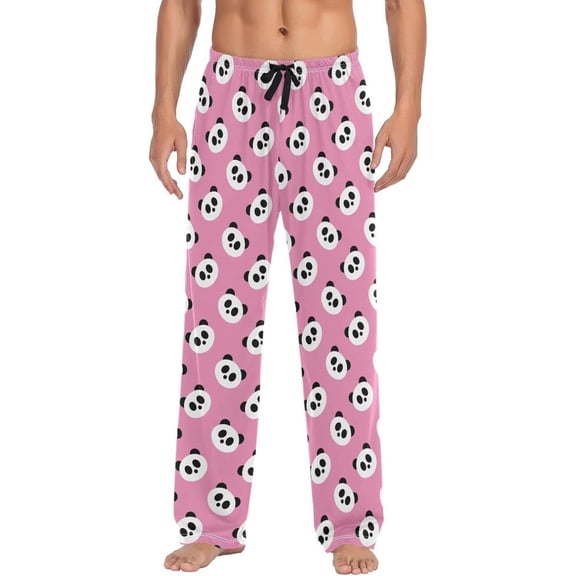 GZHJMY Panda Pajama Pants for Men, Lounge Pants Lightweight Men Pajama Bottoms with Drawstring Pockets, Christmas New Year Birthday Gifts, X-Large