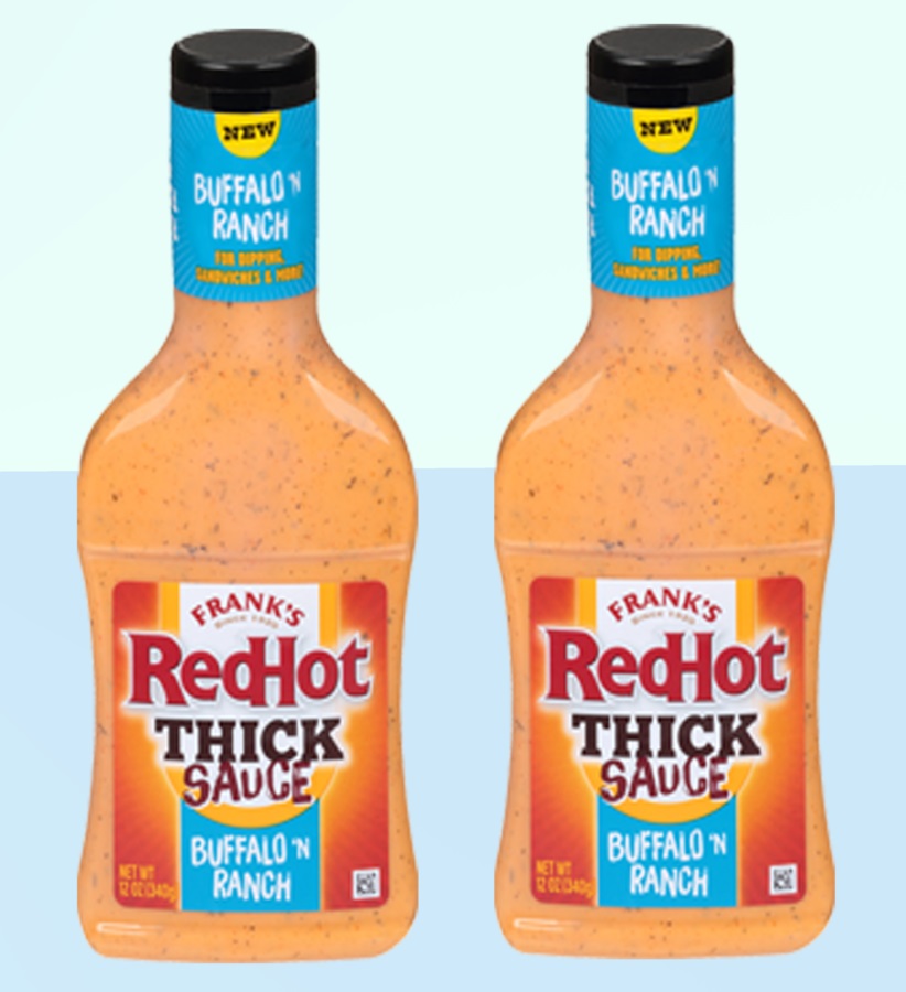 Frank’s RedHot Buffalo and Ranch Thick Sauce 12oz 2 Pack