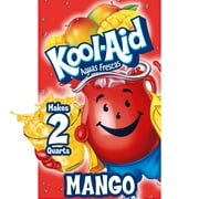 Kool-Aid Aguas Frescas Unsweetened Mango Artificially Flavored Powdered Soft Drink Mix, 0.14 oz Packet