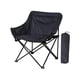 thumbnail image 3 of Silla plegable ligera para camping, taburete plegable extragrande con laterales Negro, 3 of 9