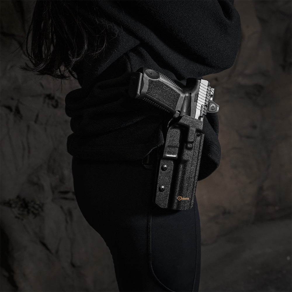 GRITR OWB Kydex Right Hand Pistol Holster Fits Canik TP9/METE/RIVAL Series