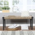 thumbnail image 2 of Winchester Bench Natural Seagrass Seat Gray Frame K/D Legs, 2 of 6