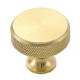 thumbnail image 2 of Oiur Round Gold Knobs Single Hole Cabinet Drawer Pulls Aluminum Furniture Hardware Handle for Cupboard Wardrobe Vanity Closet Door,23, 2 of 8