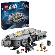 LEGO Star Wars: The Mandalorian and Grogu Anzellan Starship Building Toy - Build and Display Set for Boys & Girls, Ages 9+ - Star Wars Gifts for Kids - W/ Grogu & 2 Anzellan Figures - 75445