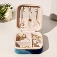 thumbnail image 6 of Jellyfish Travel Portable Square Earring Organizer with Necklace Holder - Jewelry Box, Display Case - Store Rings, Earrings, Necklaces, Bracelets - Suitable for Girls and Women, 6 of 6