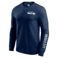 thumbnail image 2 of Men's Darius Rucker Collection by Fanatics College Navy Seattle Seahawks Washed Waffle-Knit Long Sleeve T-Shirt, 2 of 3