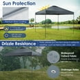 thumbnail image 6 of Costway Patio 10x10ft Outdoor Instant Pop-up Canopy Folding Tent Sun Shelter UV50+ Gray, 6 of 10