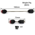 thumbnail image 6 of Front + Rear Center Drive Shaft Upgrade Parts for Traxxas E-Revo VXL 2.0 RTR 4WD 1/10 RC Car Accessories Repair, 6 of 8
