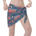 thumbnail image 3 of Disketp Fire Truck 1 Women Swimsuit Cover Up Short Chiffon Summer Beach Sarong Bikini Wrap Skirt Bathing Suit, 3 of 7
