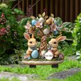 thumbnail image 4 of Garden Statues Rabbit, Fantasy Bunny Outdoor Art Décor Animal Figurines Ornament for Thanksgiving Day, Christmas Statue Decorations for Garden Yard Lawn Indoor Sculpture (Big Rabbit), 4 of 6