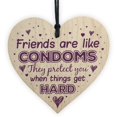 thumbnail image 4 of Friendship Pissing Pants Funny Wooden Plaque Friend Gift Person Picture on String, 4 of 5