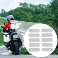 thumbnail image 2 of S SERENABLE 10 Pieces Reflective Stickers Reflective Tape Easy to Install Multifunctional Decals Warning Sticker for Vehicles Helmet Bike Silver, 2 of 9