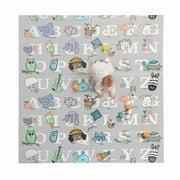 Regalo Sensory & Learning My Play Mat™, Foldable & Reversible Waterproof Foam Play Mat, 77" x 71"