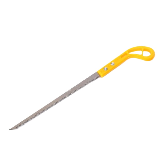 yingyy Scie de Jardin avec Plaque en Acier Renforcée pour Stabilité Réduit la Résistance au Sciage Jaune Fin