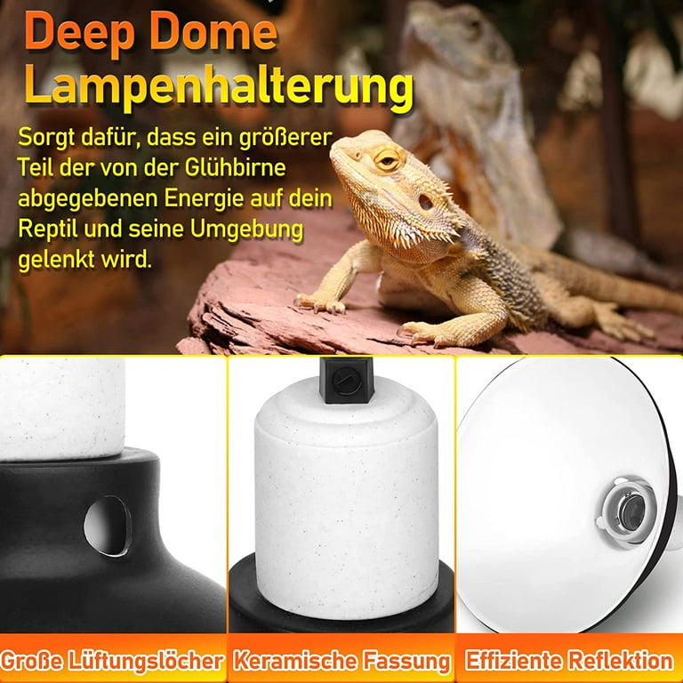 Ceramic light fitting reptile sales