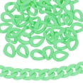 thumbnail image 1 of Unique Bargains 50Pack Acrylic Linking Chain Rings, 23mm Plastic C-Clips for DIY, Light Green, 1 of 7