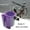 Purple, variant on Universal 3-in-1 Bicycle Cup Holder with Phone Mount – Bike Drink Holder with Key Hook, Sturdy Water Bottle Cage for Strollers, Scooters, & Wheelchairs, Easy Installation