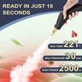 thumbnail image 2 of 2500W Handheld Steam Cleaner for Home, 6-Level High Pressure Steam Gun, Steam Machine w/40.6oz Tank, Portable Car Steamer for Auto Detailing & Cleaning, Car, Floor, Furniture, Tile Grout, Wall, 2 of 11