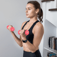 thumbnail image 4 of MADOG Hex Neoprene Coated Dumbbell, Burgundy, 1 lb Pair, 4 of 10