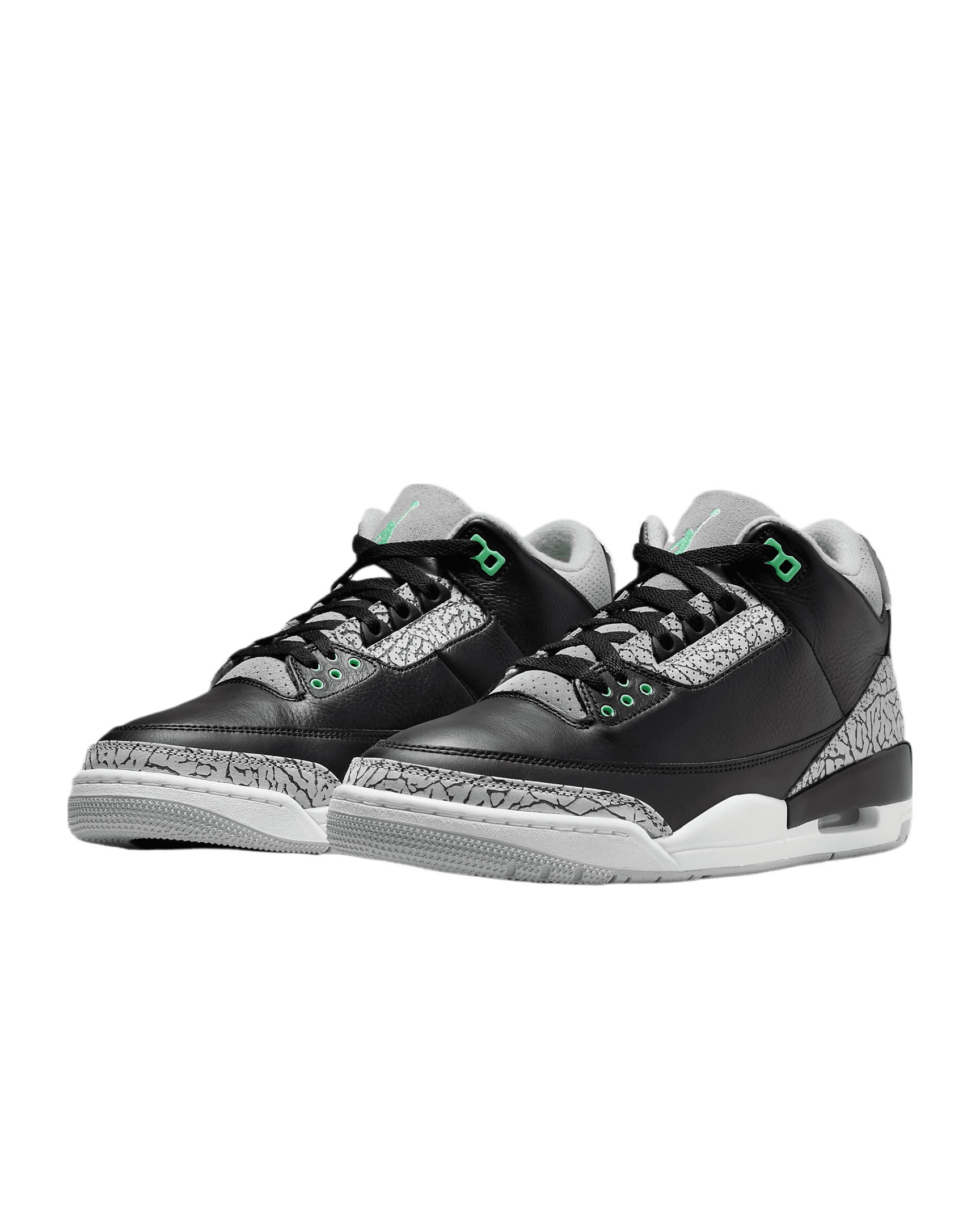 jordan retro 3 black green