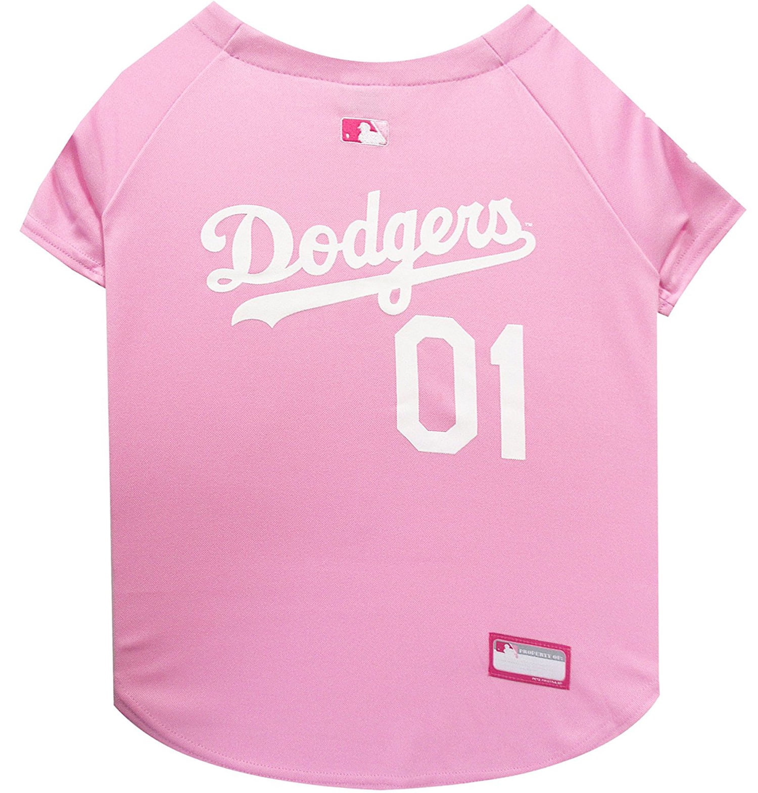 Pets First MLB Los Angeles Dodgers Baseball Pink Jersey Licensed MLB