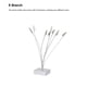 thumbnail image 5 of Naiovety Soporte de Clips para fotos con Base plateada, abrazaderas para números de mesa, organizador de papel para escritorio de oficina en Kits de decoración para fiestas, 5 of 6