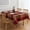 D05-37 Red Brown Harvest Plaid, variant on Brown Gingham Tablecloth Fall 52 x 70 Rectangle Red Brown Plaid Table Cloth - Oblong Polyester Checkered Christmas Table Cover Reusable Water Resistant for Autumn Winter Thanksgiving Holiday Picnic