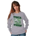 thumbnail image 4 of PACMAN Saint Paddys Pinch Proof Unisex Plus Size Sweatshirt Brisco Brands 5X, 4 of 5