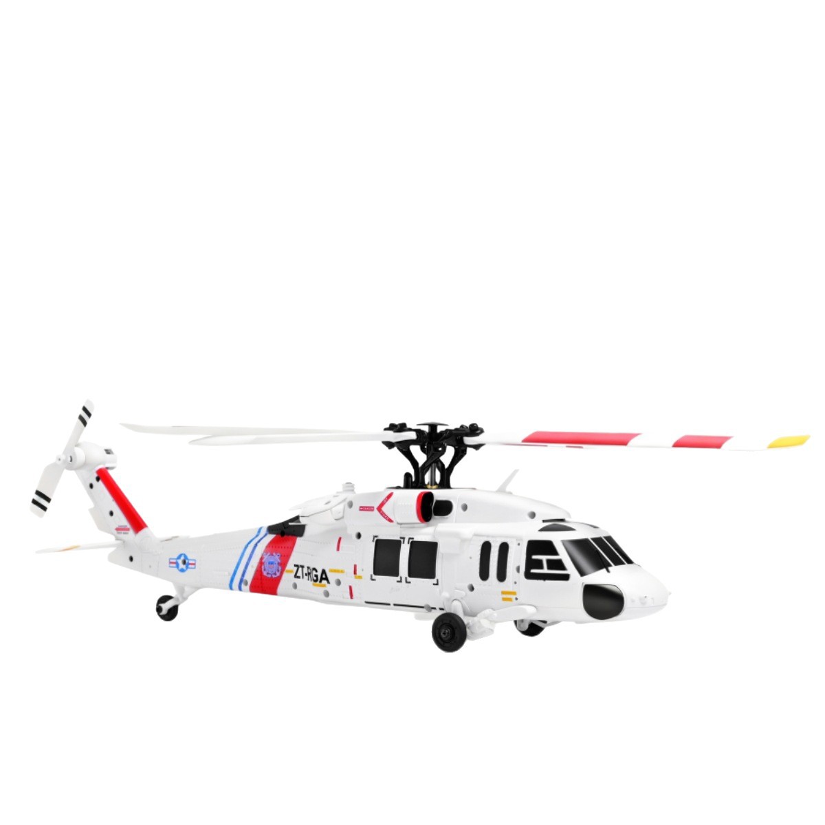 K270 UH-60L BlackHawk RC Helicopter for Adults, 2.4G 4CH 6-Axis Gyro Brushless Military RC Helicopter Model with 4-Paddle Aileronless, Altitude Hold, Optical Flow Positioning, One-Key Takeoff Landing