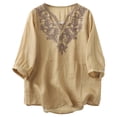 thumbnail image 1 of Pisexur Hauts pour Femmes T-Shirts Décontractés à Manches Courtes à Col Rond d'Été Amples Blouse, 1 of 8