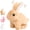 Brown, variant on Bunby Realistic Rabbit Toy,Easter Realistic Rabbit Toys,Realistic Bunny Can Walk and Talk,Interactive Plush Bunny,Hops,Twitches & Wiggles Ears,Lifelike Movements,Easter Gift