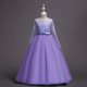 thumbnail image 1 of Vestido de niña grande, vestido de princesa de encaje de manga larga, vestido de niña de las flores, falda abullonada, 1 of 6