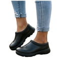 thumbnail image 1 of Men's Womens Water-proof Slip Mule Clogs Lightweight Non Slip Garden Work Shoes Comfortable Platform SlidesSandals Black Size 9.5, 1 of 5