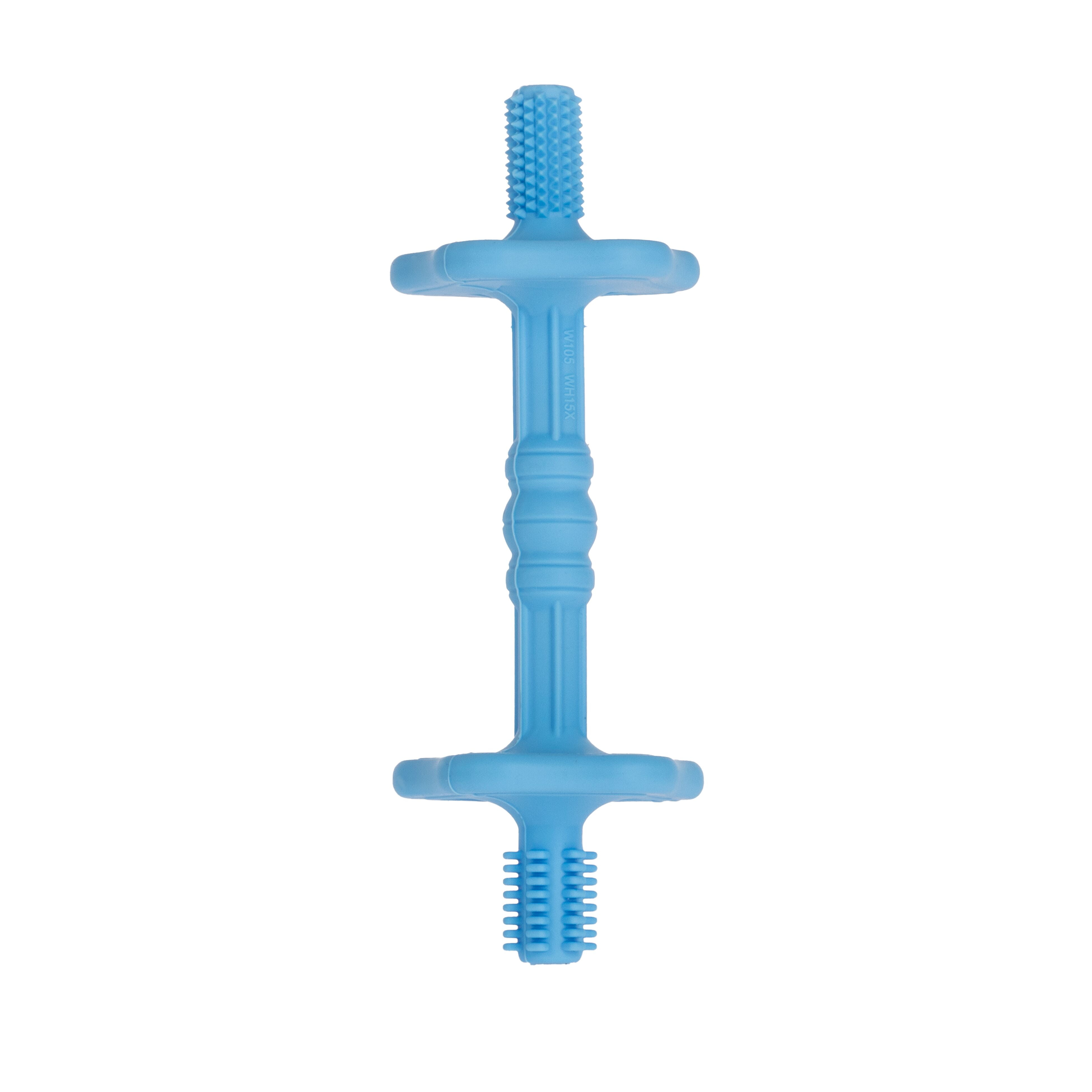 Nuby Sensory Silicone Baby Tube Teethers, 2 pack